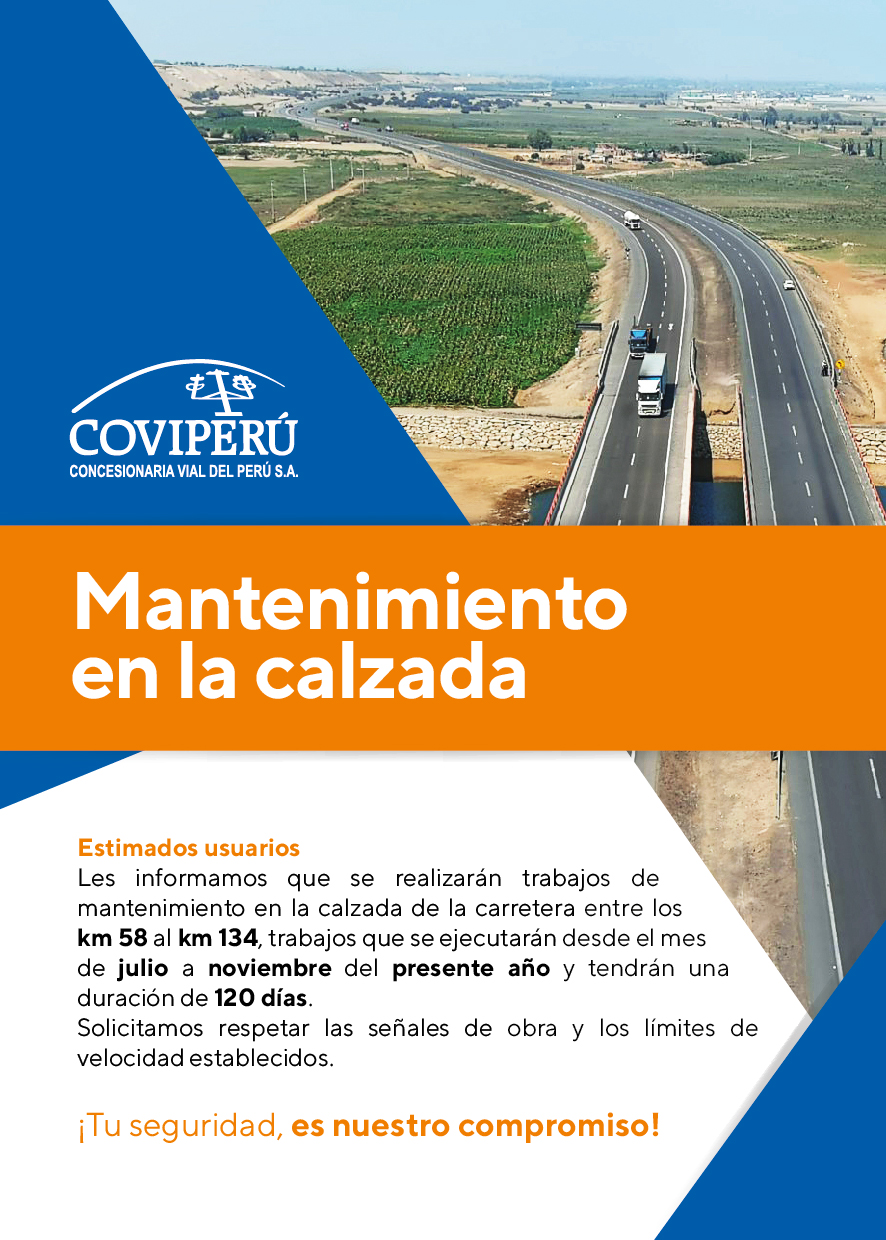 Mantenimiento en la calzada